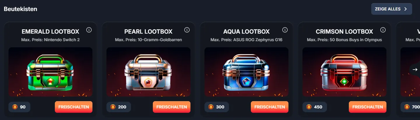Spielauswahl bei Beef Casino: Slots, Live-Tische und mehr